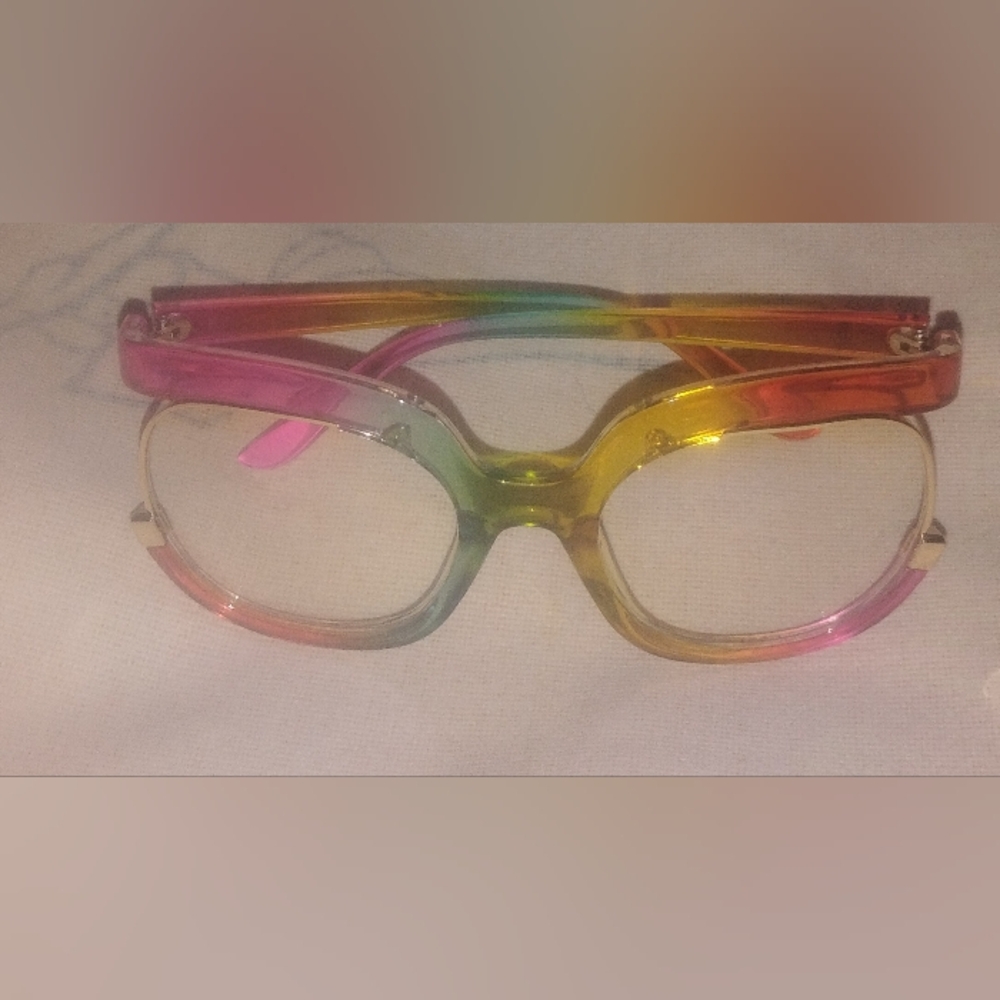 Multicolor Gradient Women's Fashion Glasses